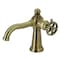 Kingston Brass Single-Handle Bathroom Faucet with Push Pop-Up, Antique Brass KS3543CG - alternate 1